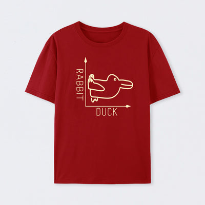 Red Rabbit or Duck Funny T-Shirt