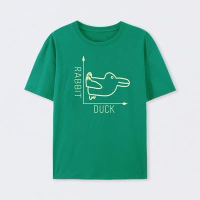Green Rabbit or Duck Funny T-Shirt