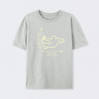 Grey Rabbit or Duck Funny T-Shirt