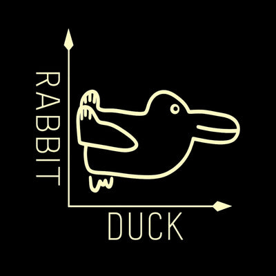 Rabbit or Duck Funny Cotton Unisex T-Shirt