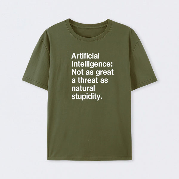 Army Green Artificial Intelligence T-Shirt