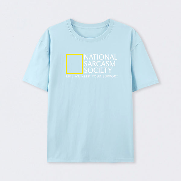 Light Blue National Sarcasm Society T-Shirt
