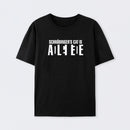 Black SchrÖdinger's Cat ADLEIAVDE Science T-Shirt