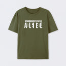Army Green SchrÖdinger's Cat ADLEIAVDE Science T-Shirt