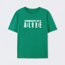 Green SchrÖdinger's Cat ADLEIAVDE Science T-Shirt