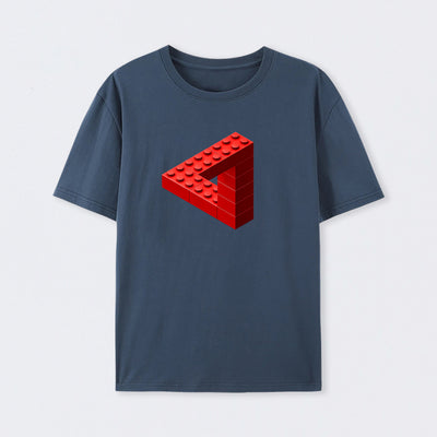 Navy Escher Toy Bricks T-Shirt