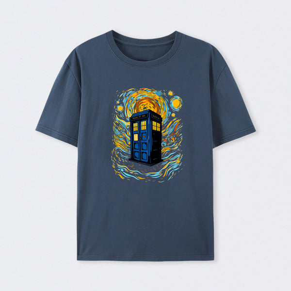 Starry Blue Box Cotton Unisex T-Shirt