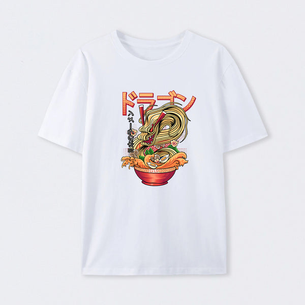 Japanese Dragon Geek Cotton Unisex T-Shirt