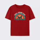 Tell Your Cat Top Retro Cat Rainbow T-Shirt